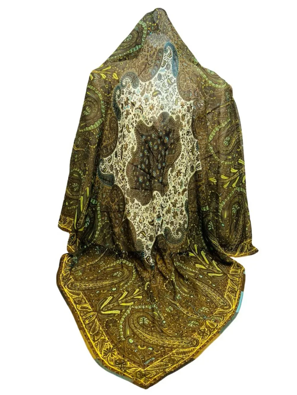 Vintage ETRO 100% Silk Chiffon Lg 44
